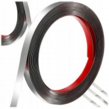 LISTWA DEKORACYJNA OZDOBNA SREBRNA SAMOPRZYLEPNA TAŚMA CHROM DEKOR 10M