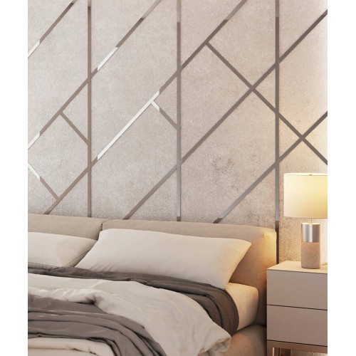 LISTWA DEKORACYJNA OZDOBNA SREBRNA SAMOPRZYLEPNA TAŚMA CHROM DEKOR 10M