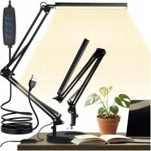 Lampka Biurkowa LED Szkolna Nocna Lampa Kreślarska Regulowana USB