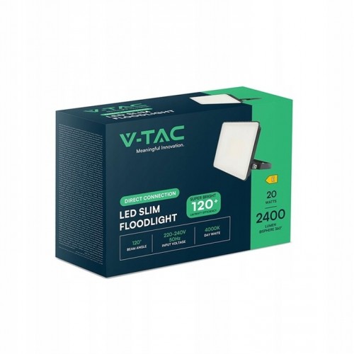 Naświetlacz Projektor LED FLUXI M 20W 2400lm 4000K IP65 Czarny