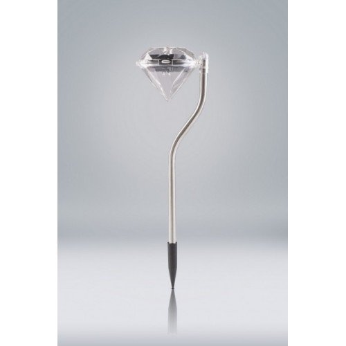 Lampka Solarowa Chrom Diament VO0652