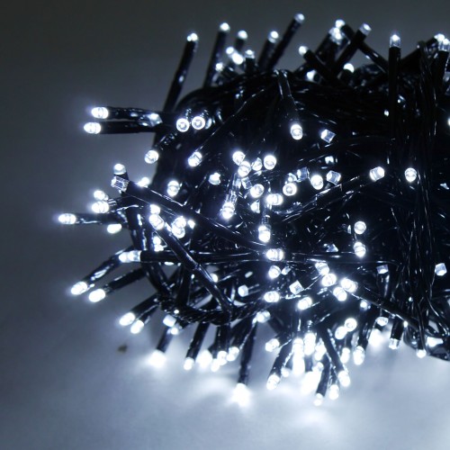 Lampki choinkowe 300 LED Biały Zimny gęste 3,6m