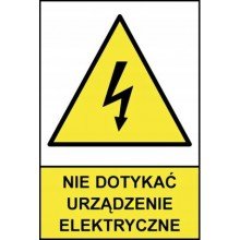 Tabliczka Nie dotykać urządzenie elektryczne 03159