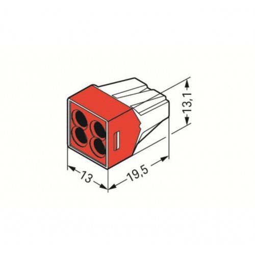 Szybkozłączki 4x4 złączka WAGO 773-604