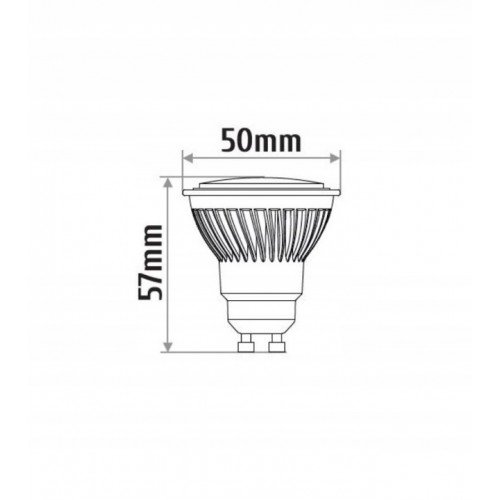 LAMPA LED GU10 LED 9 3000K 900lm porcela na 3000 K ok