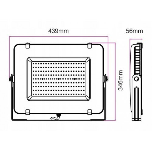 Naświetlacz LED SMD 100W 4000K Chip SAMSUNG VT-100-B