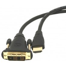 Przewód HDMI-DVI 10m Czarny
